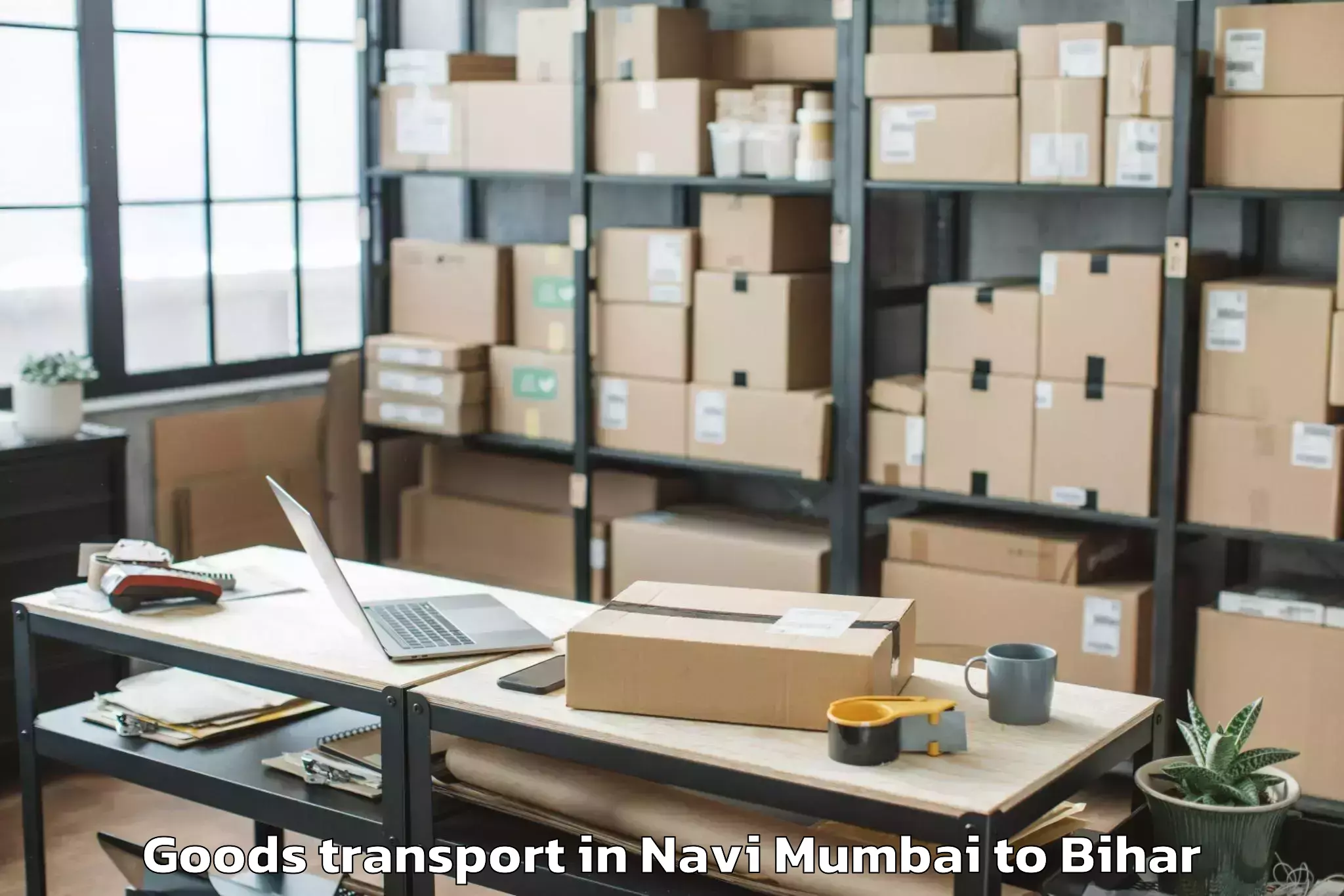 Top Navi Mumbai to Babubarhi Goods Transport Available